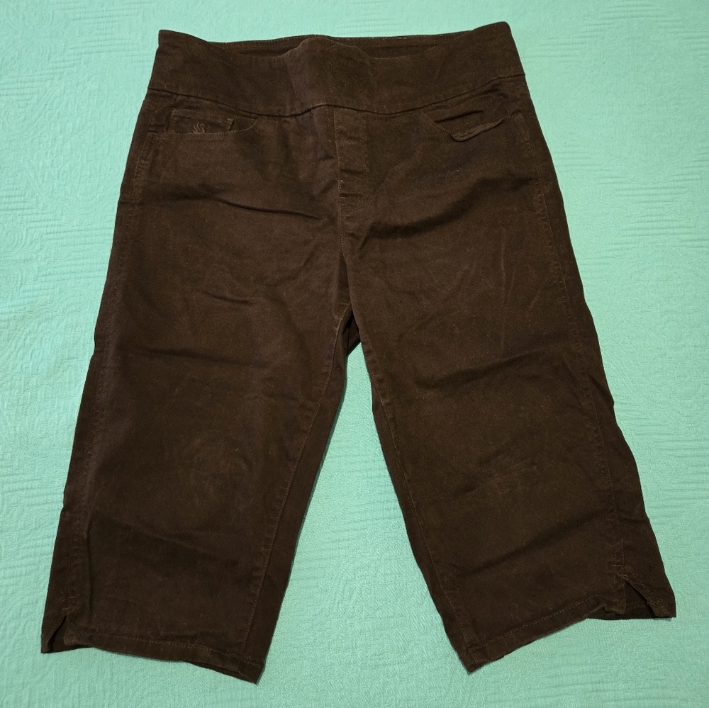 Women's Gloria Vanderbilt Black Pull On Capris